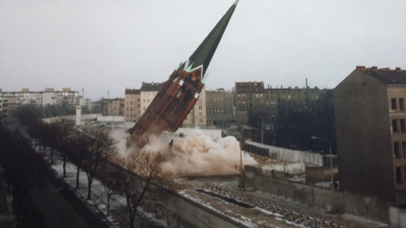 Gedenkstätte der Berliner Mauer - Bild der Fotoausstellung im Besucherzentrum