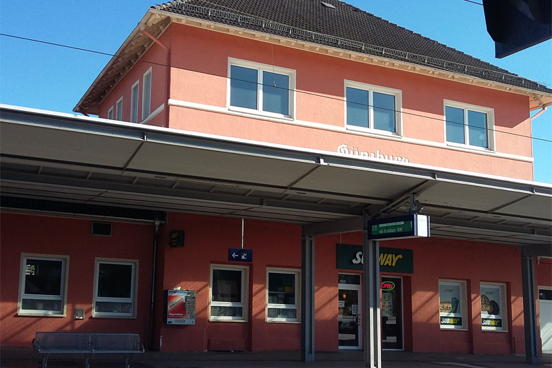 Bahnhof in Günzburg