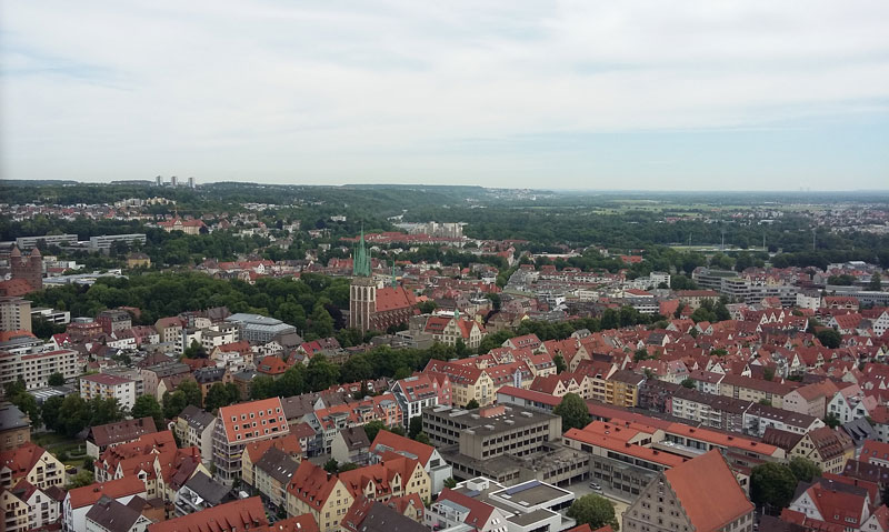  Die Aussicht vom Ulmer Münster von ganz oben