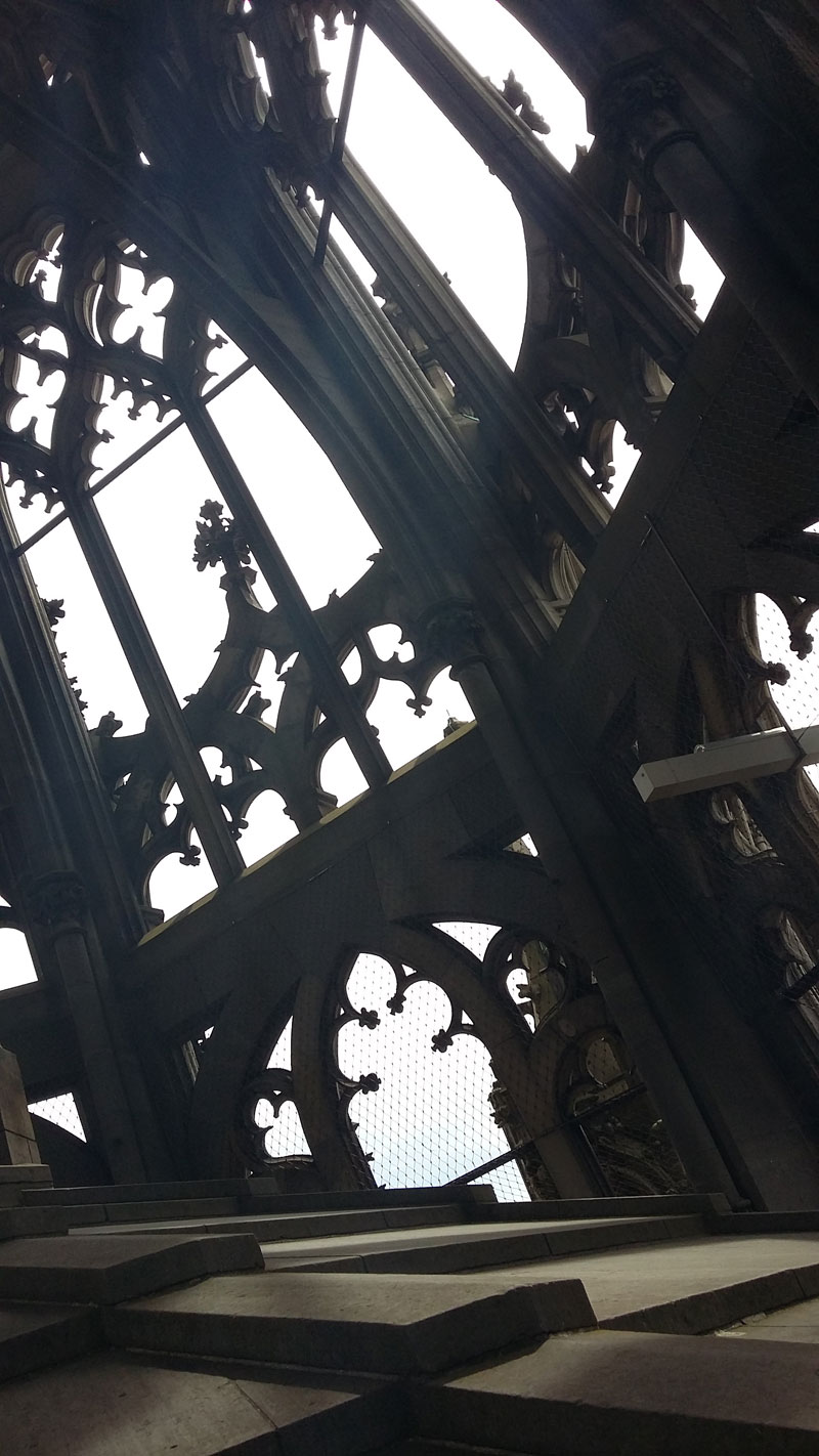 Der Kirchturm des Ulmer Münsters von innen