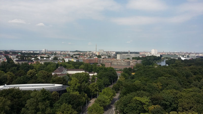 Blick von der Berliner Goldelse gen Norden 
