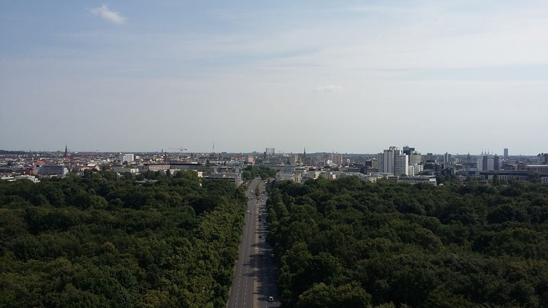 Blick von der Berliner Goldelse gen Süden 