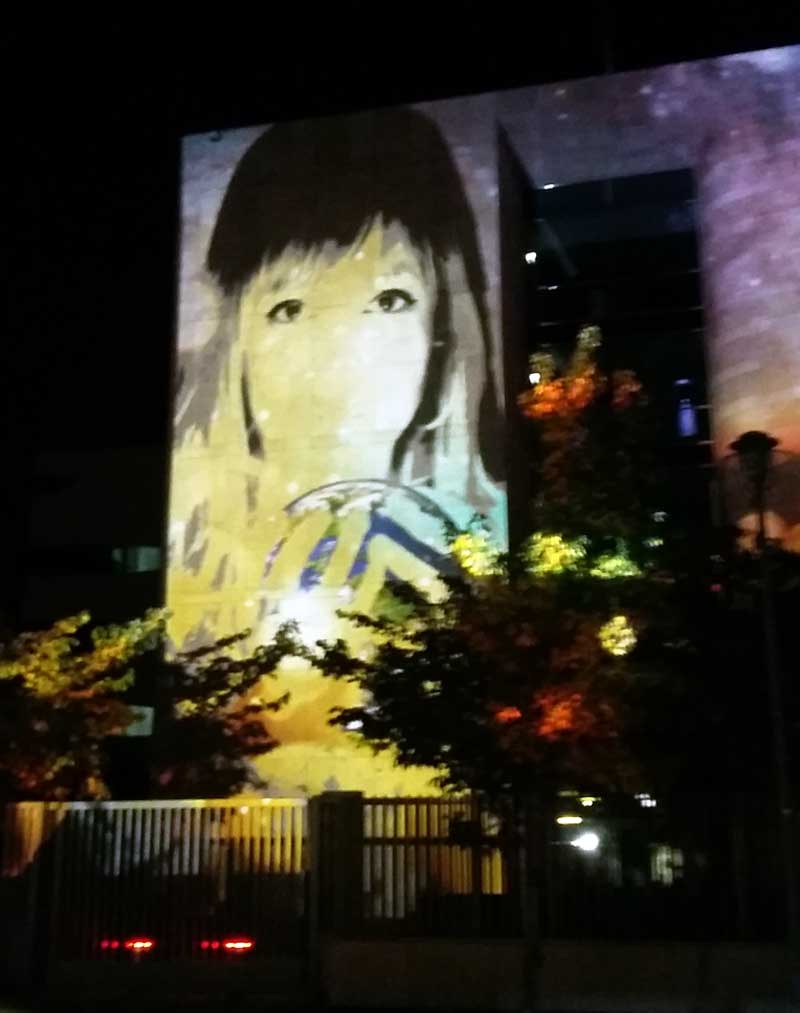 Lichterfest in Berlin - Botschaft von Singapur - Illumination von Tatjana Danilov