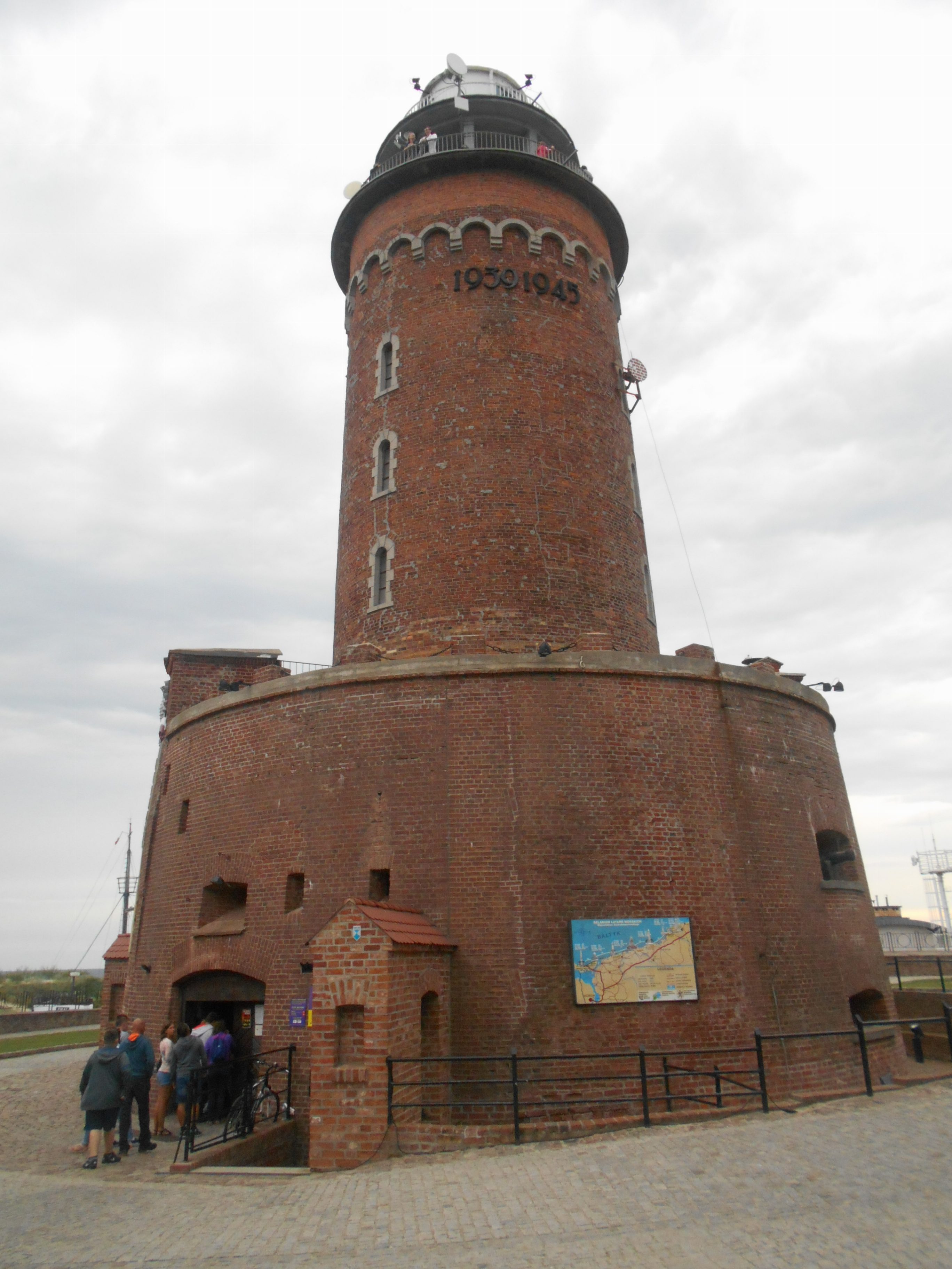 Der Leuchtturm in Kolberg an der polnischen Ostsee