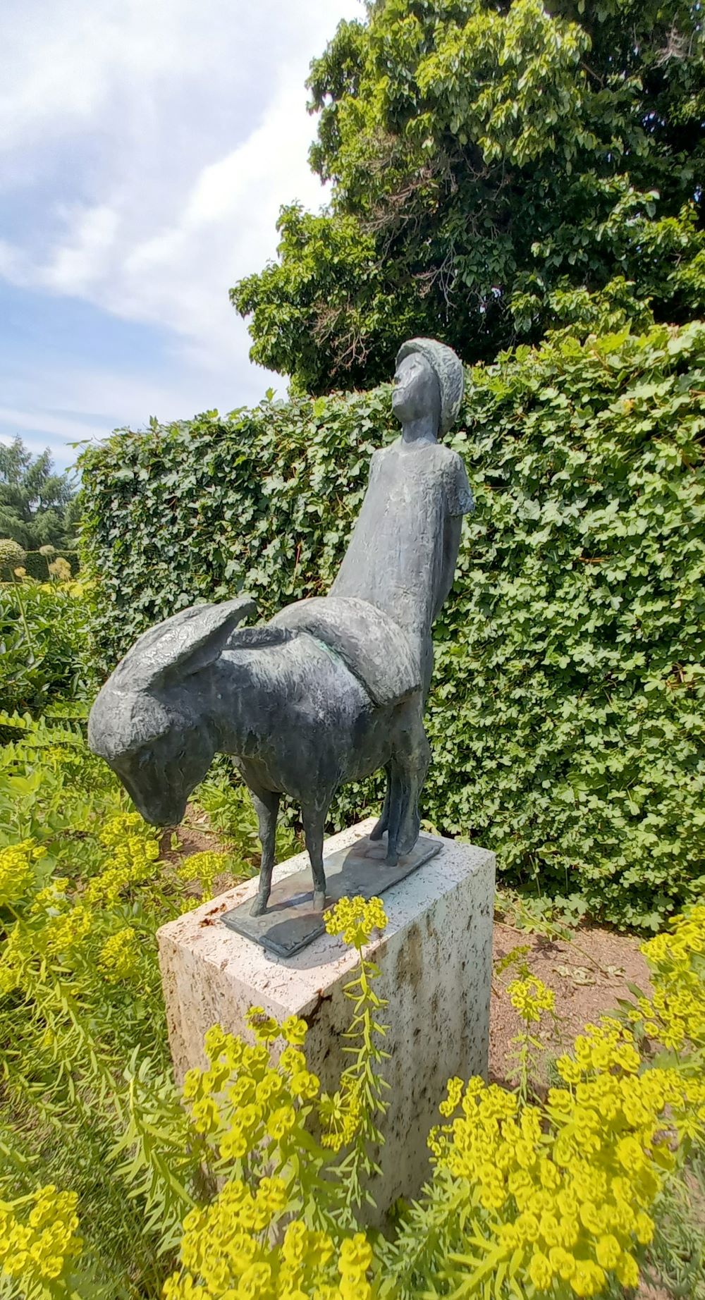 Skulptur Eselreiterin