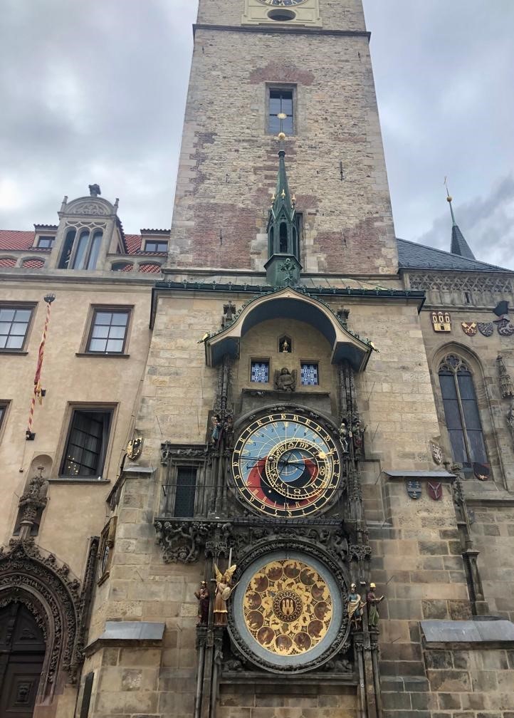 Die Aposteluhr (Astronomische Uhr) am Altstädter Rathaus in Prag