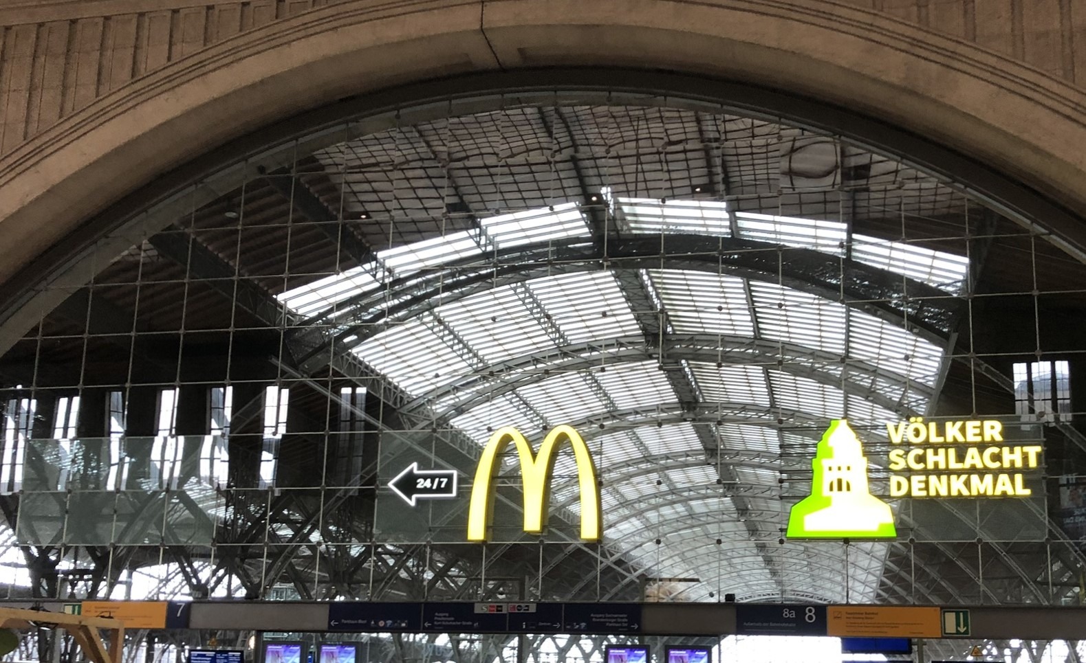 Im Leipziger Hauptbahnhof