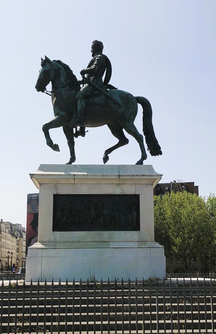 Reiterstandbild Heinrichs IV. auf der Pont Neuf Brücke
