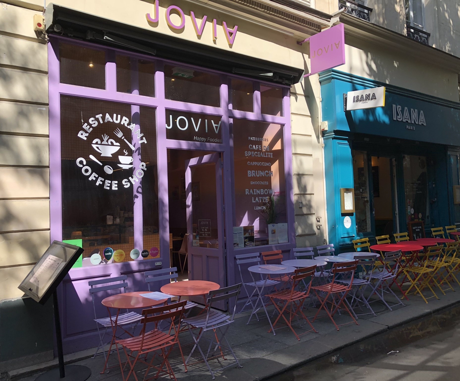 Cafe JOVIA in der Rue Bourdaloue in Paris
