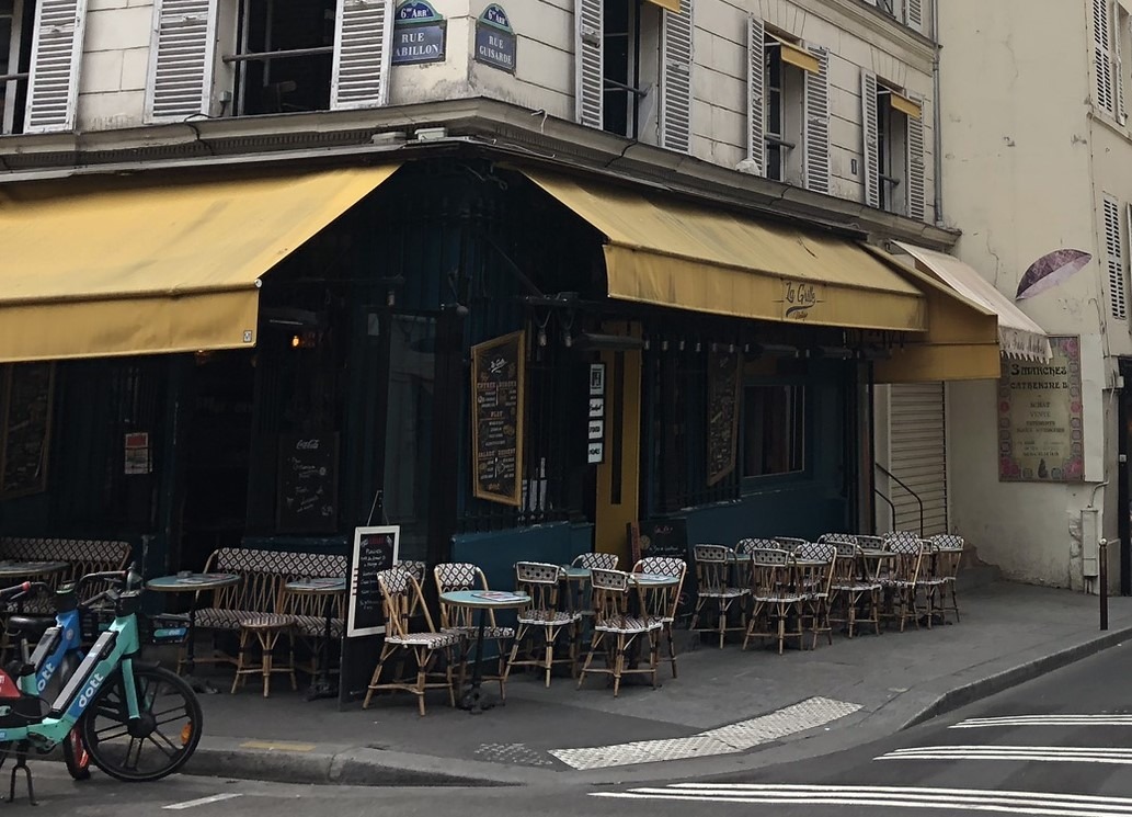 Brasserie La Grille in der Rue Mabillon im Quartier Latin in Paris
