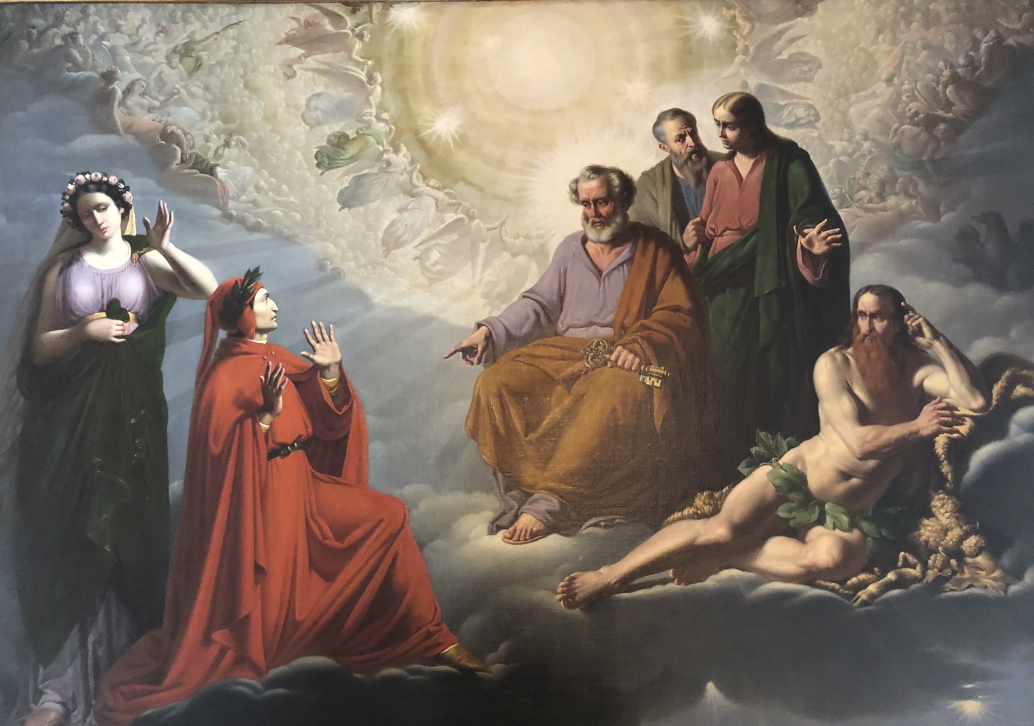 Gemälde im Königspalast von Neapel - "Paradies" von Tommaso De Vivo 