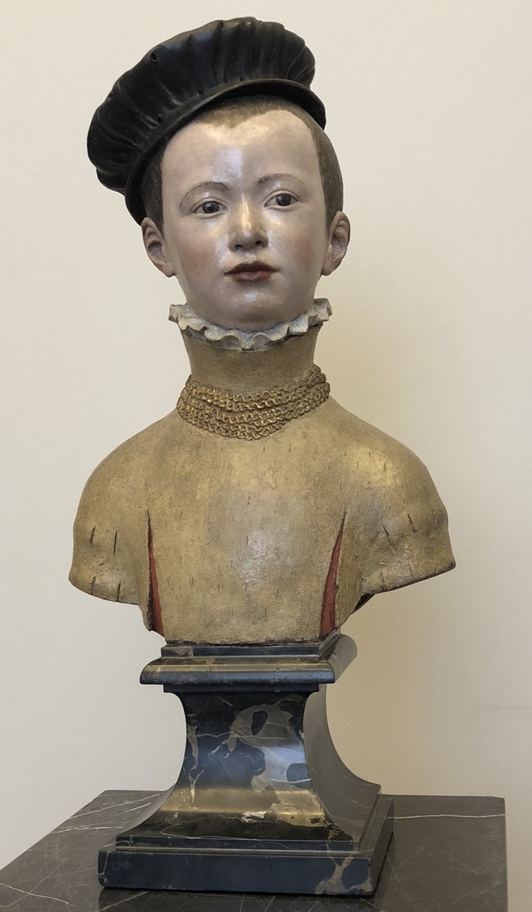 Französischer Prinz, möglicherweise Heinrich III von Frankreich - Büste vom französischen Bildhauer Germain Pilon um 1500 