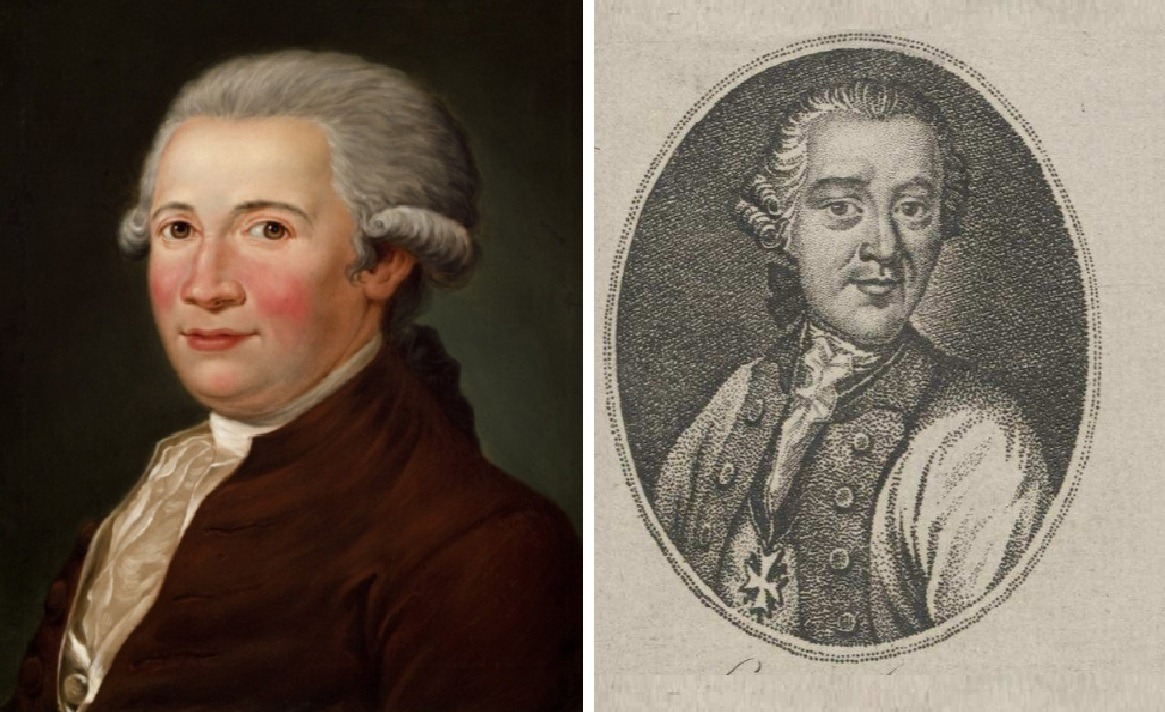 Ausbilder von Friedrich Wilhem III: Johann Jakob Engel – Gemälde von Ferdinand Collmann nach Anton Graff (1789) und Karl August von Backhof